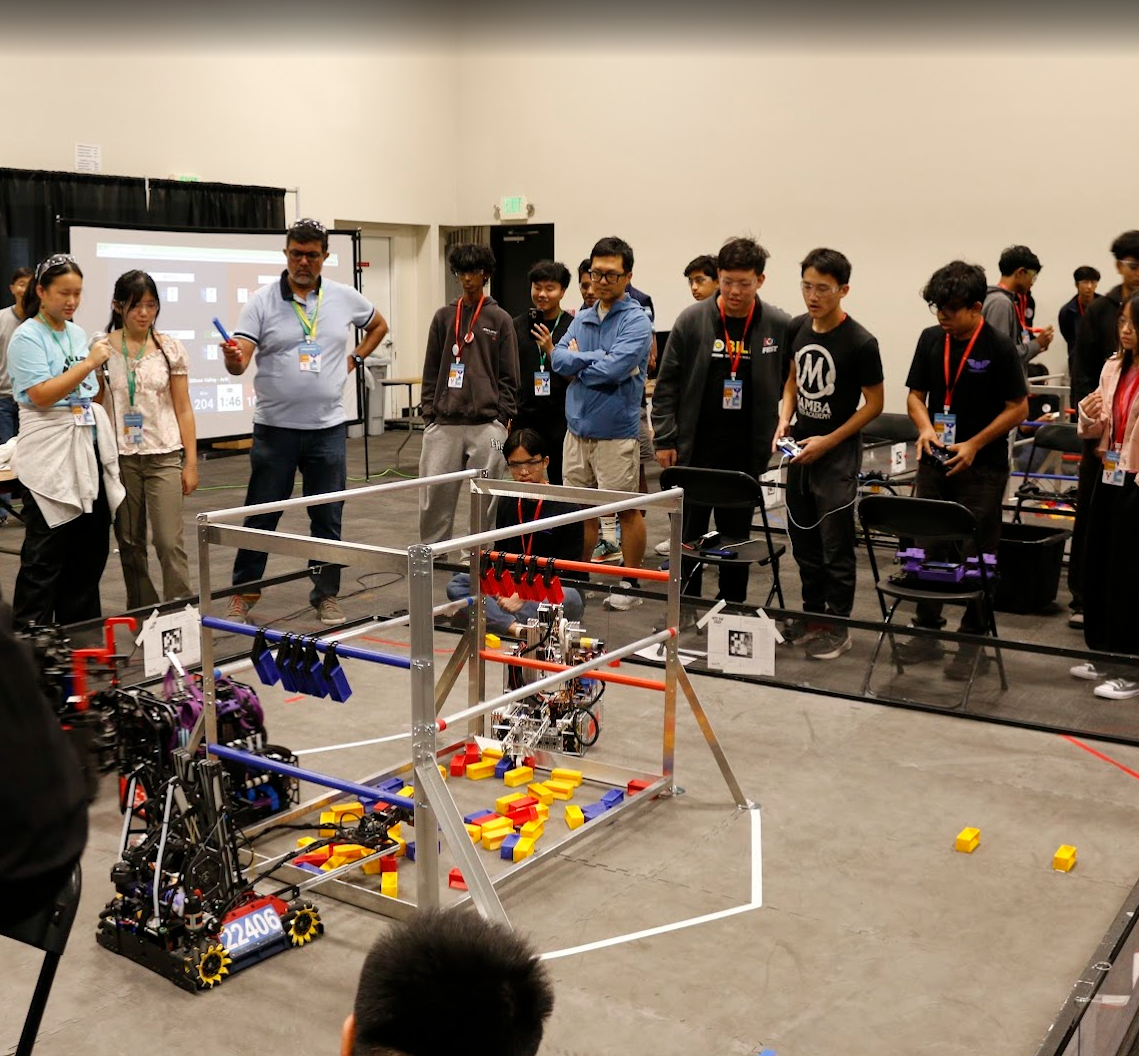 FIRST Tech Challenge Robot Action Shot