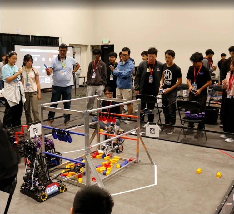 FIRST Tech Challenge Robot Action Shot